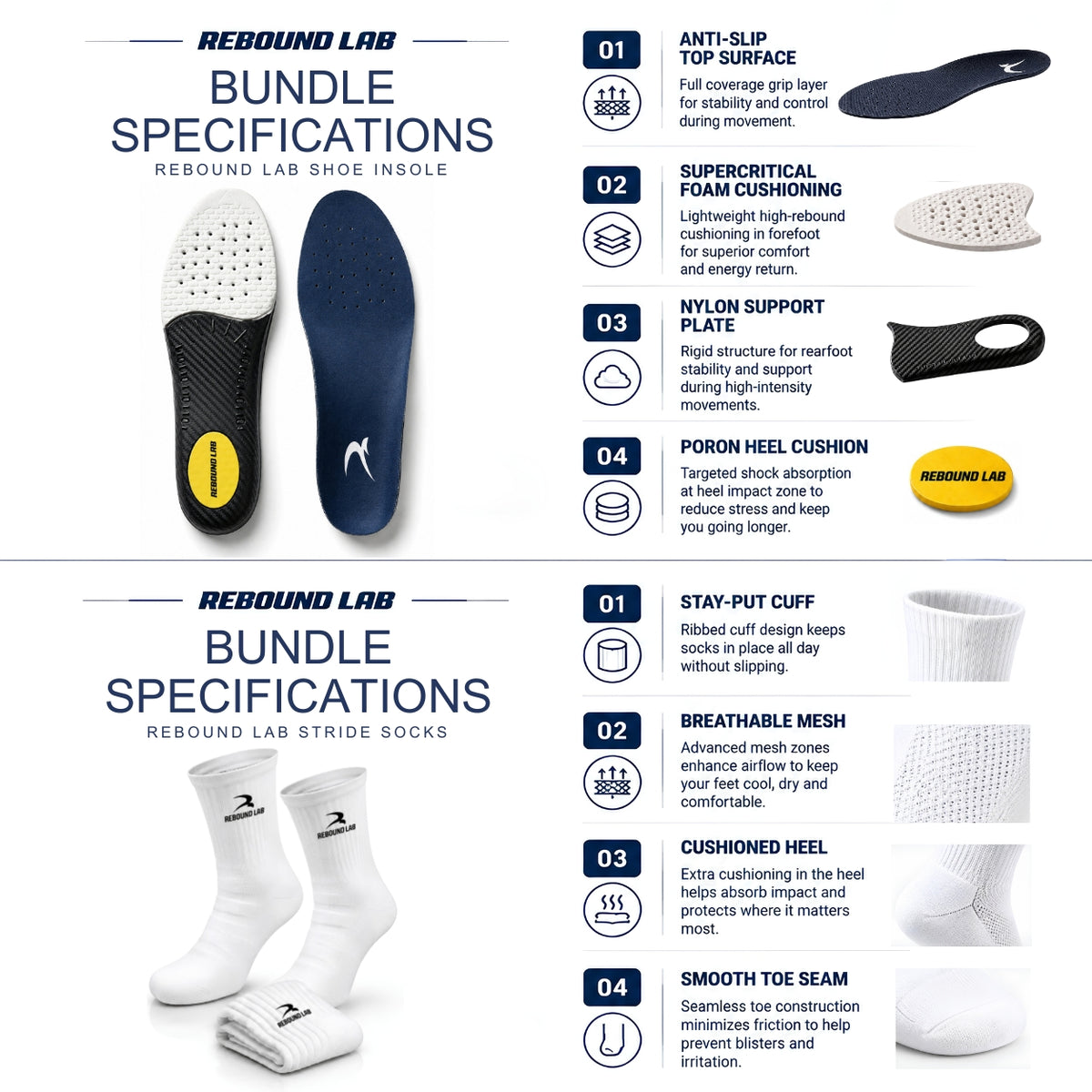 Rebound Air with Rebound Stride Socks
