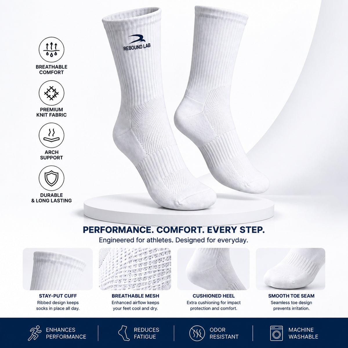 Rebound Stride Socks